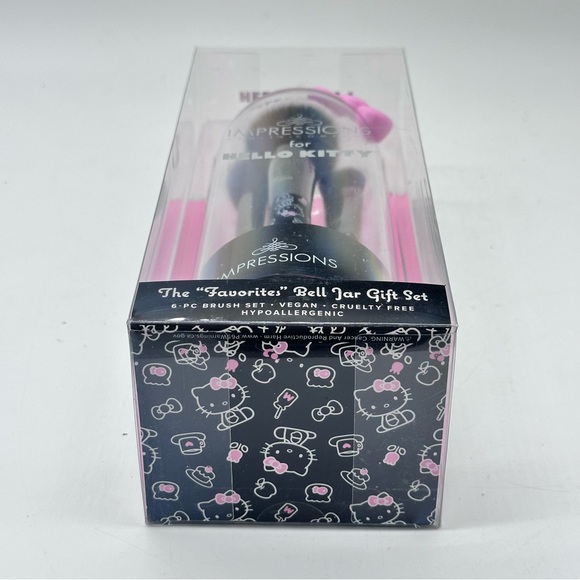 Impressions Vanity x Hello Kitty “The Favorites" Bell Jar 6-Piece Brush Gift Set - Picture 3 of 8
